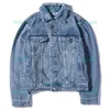 Famous Mens Denim Jacket Men Women High Quality Casual Coats Black Blue Fashion Mens Stylist Jacket Outerwear Size M-XXL