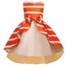 Vestiti per bambini per bambini 2022 New Girls Birthday Party Dress Gonna Abiti da principessa per matrimoni Costume da performance in pizzo 3-10 anni