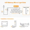 USB Mirror Saatli LED'ler Makyaj Makyajları Işık 10ft Ultra Parlak Beyaz LED İndüksiyon dokunmatik kontrol lambası şeritleri