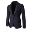 Giacche da uomo Jaycosin Cappotto Casual Turn Down Collar Outwear con tasca Fashion Pure Color Single Button Long Slitta giacca