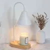 110V/230V Electric Candle Warmer Wax Melting Light Creative Aromatherapy Table Wooden Base Bedside Decor H220423