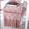 Blankets Throw Textured Acrylic Solid Sofa Couches Blanket Tassels Decorative Bed Covers For Soft Adult BlanketsBlankets