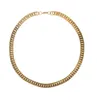 18K jongens dominante kettingen lokale tiran goud 50 cm ketting 12 mm karabijnsluiting