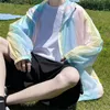 Erkek Ceketler Erkekler İnce Kapşonlu Güneş geçirmez Tasarım Koreli Çift Giysileri Bolggy Ins Gençler Genç Koleji Nefesli Koleji