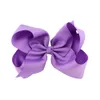 6 tum Baby Ribbon Bow Hair Clips Solid Color Bows Clip Girls Stora Bowknot Hairpins Kids Boutique Bows Accessories 40 Färger