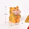Objets décoratifs Figurines 2022année du tigre Mini Kawaii Miniature ornement de jardin décor Pot artisanat année accessoire maison enfant jouet cadeau