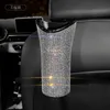 New Luxury Cars Portaombrelli Scatola portaoggetti Organizer Barrel Car Hanging Bottiglie d'acqua Rack Bling Accessori auto per donna 20220610 D3