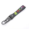 Keychains Car Motorcycle Logo Keychain Nylon Gedrukt Patroon Key Ring Tag Lanyard voor Bajal Auto Accessories Miri22