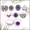 Bandringe, Schmuck, fächerförmig, Wassertropfen, Amethyst, modisch, leicht, luxuriös, einfacher Diamant, Smaragd, Gelenkringe, geometrisch, hohl, Dreieck, Strass