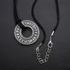 Pendant Necklaces 12pcs Nordic Viking Elder Futhark Rune Necklace Pagan Circle Runic For Men Women JewelryPendant