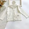 Jackets Baby Girls Embroider Cardigan Coats Fashion Children Outwear Coat Long Sleeve Kids Knit 1-7YrsJackets