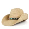 Berets retro dames heren holle out bakverf cowboy western zomer stroming cowgirl zon hoed maat 57-59cmberets