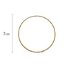 Bangle 8PCS/SET Gold Color Bracelet Multilayer Metal Wires Strings Geometric Round Circle Tassel Female JewelryBangle Inte22