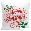 Pillow Case Bedding Supplies Home Textiles Garden Christmas Fairy Lights Led Polyester Short Plush Cushion Er Reindeer Blue Sky Decoration