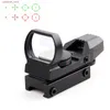 20/11mm Tactical Holographic Riflescope Reflex 4 Reticle Rail Hunting Optics Red Green Dot Sight Tactical Sight Scope with Mount