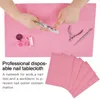 Foldable Nail Polish Disposable Cushion Holder Tablecloth Lint Paper Pad Nails Art Cleaning Hand Mat Napkin Manicure Tools 220812