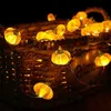 Cordes PheiLa 2M 20 LED Citrouille Guirlande Lumineuse Fée Scintillante Lampe Alimentée Par 3 X Piles Halloween Décoration De NoëlLED StringsLED