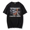 メンズTシャツファッションアニメThe Born to Shitの強制ワイププリントOneckTシャツ高品質の特大のメンズカジュアルショートTシャツ230206