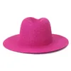 Summer hat adjustable jazz men and women straw Fedora sun beach fluorescent green 220725