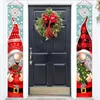 Christmas Decorations Door Couplets Pendant Banner Flag Hanging Sign Outdoor Ornaments Xmas Decoration Party SuppliesChristmas