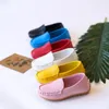 JGSHOWKITO KIDS CANDY COLORS UNISEX BOYS SOFT LOAFERS SLIPON PUレザーシューズ子供用サイズ2138 Moccasin 220705