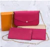 Top original 3pcs Conjunto Luxurys Designers Bags bolsa Mulher Moda Monoglam