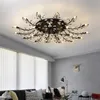 Kolye lambaları Modern Kristal Tavan Avizesi İç Mekan Aydınlatma Avizeleri Oturma Odası Yatak Odası Mutfak Led Fikstür Işıkları İçin Cristal Parlak