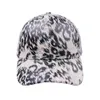 Леопардовый принт бейсболка европейская и американская мода на открытом воздухе спортивная шляпа Sunshade Duck Longue Cap Женщины шляпы