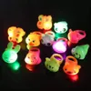 LED Soft Glue Flash Expression Ring Luminous Ring Children Cartoon Finger Light Led Flash Ring Party Birthday Favor C0607G05