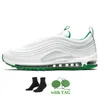 2021 zapatillas para correr de moda Mujeres para hombre 97s entrenadores melón tinte apenas voltio rosa pino blanco pino verde mschf satande invicto gran tamaño US 12