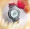 Disque Designer rotativo Mulheres relógios 38mm Dial Dial Prata Prata Aço inoxidável Lady Lady Watch Super Elegant Wholesale Feminino Presentes de Velvoceiro de pulso
