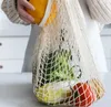 DHL Delivery Shopping Bags Borse Shopper Tote Mesh Net Woven Cotton Bags String Riutilizzabile Fruit Storage Bag Borsa-Riutilizzabile Home Storage-Bag