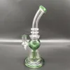 7.8inches Green Tobacco Pipes Thick Glass Water Bongs Smoking Wax Water Pipe Hookahs Accessories With 14mm Bowl