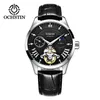 Montres-bracelets Mode Sport Montres mécaniques Bracelet en cuir Horloges automatiques pour hommes Mannen Reloj Hombre