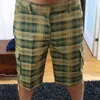 Män mode pläd strand män casual camo camouflage shorts korta byxor manlig Bermuda lastövergripande 220712