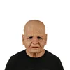 Praktische grappen Old Woman Mask Halloween Creepy Wrinkle Face latex Cosplay Party Performance Props Prank Joke 220707