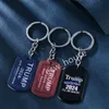 2024 Trump Keychain Stainless Steel I'll Be Back Save America Again Key Ring Party Accessories