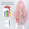 Cabelo sintético perucas cosplay sintético longo wig peruca destaque s para mulheres lado parte natural preto resistente ao calor fibra cabelo cosplay 220225