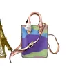 Mini Designer Totes Classic Printing Women Fashion Handbag Single-Shoulder Påsar Högkvalitativ multicolor läder crossbody shopping väska originalkvalitet