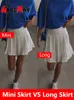 Krótka spódnica damska plisowana mini spódnica tenisowa z krótkimi szortami Solid Casual A Line School Letni spódnice dla kobiet 220701