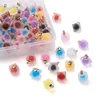 Pendentif Colliers Kissitty 80pcs Forme mixte Résine Pendentifs givrés Imitez la perle de gelée pour les résultats de fabrication de bijoux de collier