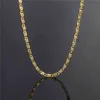 18K chaînes 2.5MM 16 18 20 22 24 26 28 30 femmes collier bijoux accessoires chaîne en or pour pendentifs à breloque collier pour hommes
