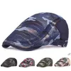 Camouflage Net Ball Cap Protezione solare Cappello con visiera Berretti da baseball Maglia estiva Cappelli traspiranti Forniture per feste creative JLA13056