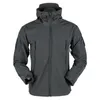 Casaco Homem Softshell Jaquetas Fleece Casacos à prova de vento à prova de vento Jaquetas térmicas impermeáveis ​​Caminhadas Camuflagem inverno jaqueta masculino 220406