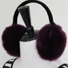 Boinas 2022 Invierno Fashion Women Women Fur Harmuffs Diseño Calentadores de orejas de alta calidad Rex Muffs Headphones Bereberets