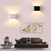 Lampada da parete a LED in alluminio con luce per interni, progetto su binario a parete, comodino quadrato, decorazione per la camera da letto