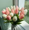 Kunstbloemen Tuin Tulpen Real Touch Flowers Tulpen Bouquet Decor voor thuisbasisdecoraties nepbloem