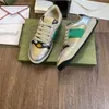 Buty Najwyższej Jakości Popularne Projektant Włochy Brudne Dla Mężczyzn Kobiety Screener Leather Vintage Troched Green Red Stripe Dotno Casual White Luksus