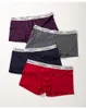 4pcs/set boxers resumos para homens boxeador de roupas íntimas respiráveis masculino macar