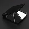 acrylic Compact Mirrors Folding Velvet dust bag mirror with gift box black makeup tools Portable classic style1645633